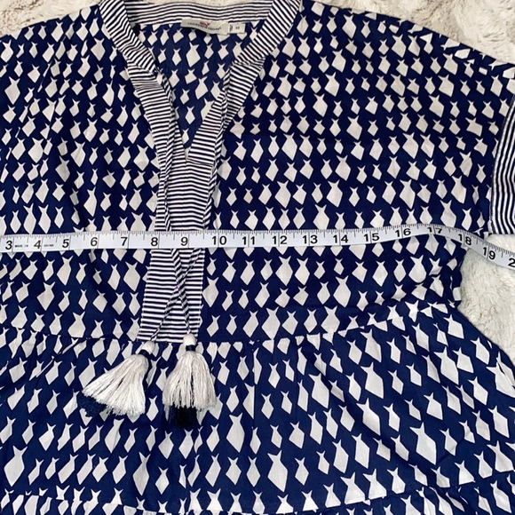 Vineyard vines Diamond Fish Tiered Top with tassels an excellent condition XS - Picture 8 of 15